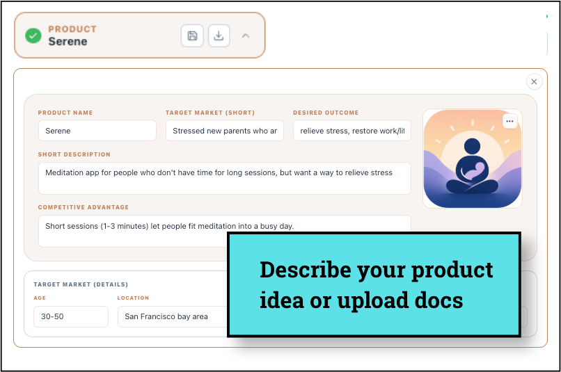 JourneyMaker product description screen
